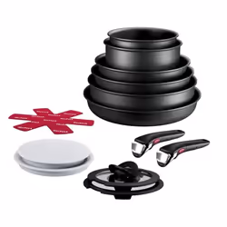 Tefal Ingenio Eco Resist L3979542, Ensemble mixte, Noir, Aluminium, Titane, Noir, Acier inoxydable, Bakelite