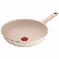 Tefal Glossy Shine B6891922, Rond, Wok/Poêle à frire, Beige, Titane, Aluminium, Thermo-Spot