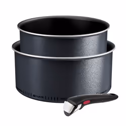 Tefal Ingenio SoLight Lot 3 pièces Casseroles Induction Léger Antiadhésif Technologie Light Tech L7239003