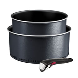 Tefal Ingenio SoLight Lot 3 pièces Casseroles Induction Léger Antiadhésif Technologie Light Tech L7239003