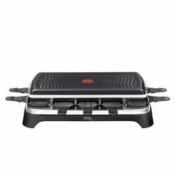 Tefal Gourmet 10 Inox&Design raclette 10 personne(s) 1350 W Noir, Acier inoxydable