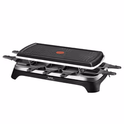 Tefal Gourmet 10 Inox&Design raclette 10 personne(s) 1350 W Noir, Acier inoxydable