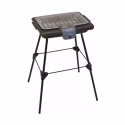 Moulinex BG135812, Grill, Electrique, Balcone, Ensemble de cuisson, Grille de cuisson + plaque de cuisson, Noir