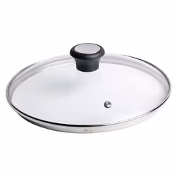 Tefal 28097612, Rond, Noir, Acier inoxydable, Transparent, Verre, Plastique, Noir, 26 cm