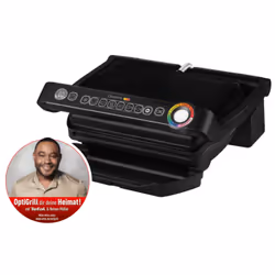 Tefal GC705816, Noir, Rectangulaire, Tactile, Grille, 600 cm², Acier inoxydable