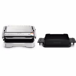 Tefal OptiGrill 4in1 GC774D10, Acier inoxydable, Métal, Rectangulaire, Boutons, 600 cm², 30 x 20 mm