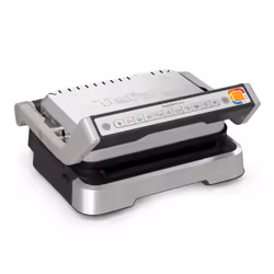 Tefal OptiGrill 2in1 GC772D10, Acier inoxydable, Rectangulaire, Boutons, 600 cm², 30 x 20 mm, 1 zone(s)