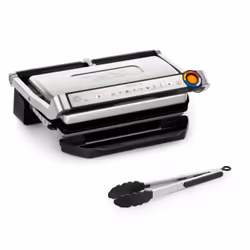 Tefal OptiGrill + XL GC728D10, Noir, Acier inoxydable, Rectangulaire, Boutons, 800 cm², 400 x 200 mm, 1 zone(s)