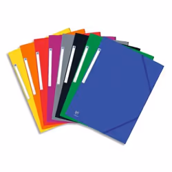Oxford 400126387, Parapheur, A4, Jaune, Orange, Rouge, Bleu, Gris, Vert, Noir, Mat, Paysage/portrait, Elastique