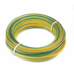 Nexans 10026556 Fil H07VU 1 x 15 25 m Vert/Jaune