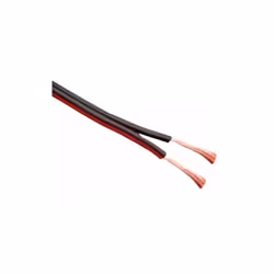 Câble HI - FI 2x0.75² noir / rouge au mètre Ce câble hifi, de la marque Nexans, est composé de 2 conducteurs de 0,75 mm² et d ...