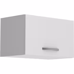 Meuble haut court 1 porte - OSLO - Blanc - L 60 x P 36 x H 35 cm - Cuisine - Contemporain - Mat