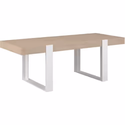 Table à manger - LOFT - Rectangulaire - Chêne / Blanc - 8 personnes - 2239 x 93 x 786 - PARISOT