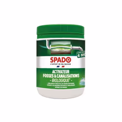 Bio dose activateur fosses septiques x24 SPADO référence : 899211 Assure un fonctionnement optimal : débloque et réactive les ...