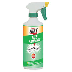 FURY Spray insecticide contre les insectes rampants - Protection 6 mois pour intérieur et extérieur - Bidon de 500 ml