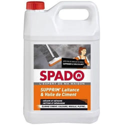 SPADO- Décapant laitance et voile de ciment- Elimine ciment calcaire rouille et plâtre - 5L - Fabriqué en France