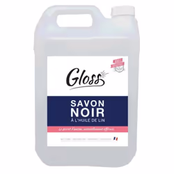 Savon noir à l'huile de lin, nettoyant dégraissant, bidon 5 Litres GLOSS référence 574419Type de produit : Savon nettoyantDes ...