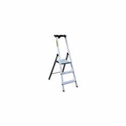 Escabeau en Aluminium 3 Marches CENTAURE pour tous type de travaux d'intérieur. - Montant peints en blanc non salissants pour ...