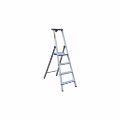 Escabeau en Aluminium 4 Marches CENTAURE pour tous type de travaux d'intérieur. - Montant peints en blanc non salissants pour ...