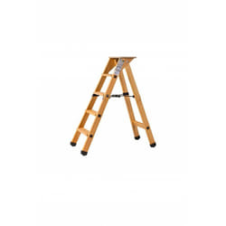 Escabeau Lyonnais bois 4 marches + tablette - hauteur de travail 2,45m - Centaure