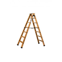 Escabeau double accès bois Centaure 2x6 marches + tablette - 483606