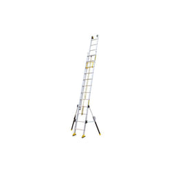 Echelle 2 plans de longueur 8.00m - Pieds stabilisateurs repliables - 2x16 barreaux - 610416