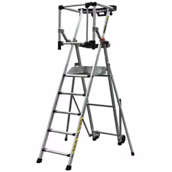 Plates-formes individuelles roulantes à hauteur fixe avec stabilisateurs MASTERGUARD. Les + du produit Déplacements sont égal ...