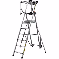 Plates-formes individuelles roulantes à hauteur fixe avec stabilisateurs MASTERGUARD. Les + du produit Déplacements sont égal ...