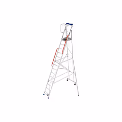 UTILISATIONS - Escabeau roulant pour des opérations de rayonnage et picking. - Equipement léger et facilement manipulable pou ...