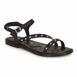 Sandale Plate En Cuir À Lanières Cloutées - Kaporal - Femme