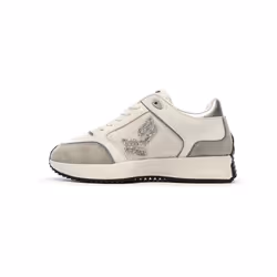 Baskets semi-compensées - KAPORAL - Femme - Blanches - Synthétique - Talon compensé