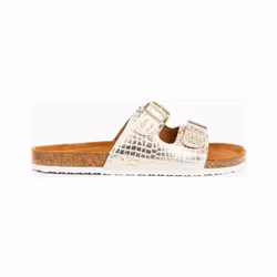 Claquette Kaporal Croco Femme Or