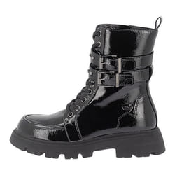 Bottines Femme - Kaporal Shawana - Noir - Talon Plat - Fermeture Lacets