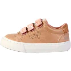 Baskets basses - KAPORAL - Enfant - Fille - Blanches - Scratch paillettes multicolores