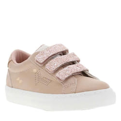 Baskets basses - KAPORAL - Enfant - Fille - Rose - Scratch - Synthétique - Plat