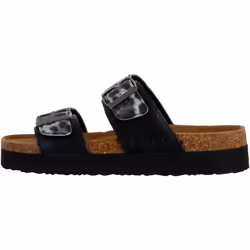 Claquette Kaporal Leopard Femme Noir