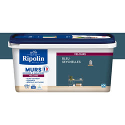 Ripolin - Peinture aspect Velours - 2,5L - Bleu Seychelles