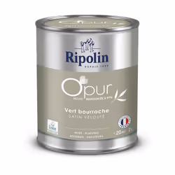 Peinture intérieure à base de résine Biosourcée à 97% - Satin - Ripolin Cette peinture intérieure Ripolin à base de résine bi ...