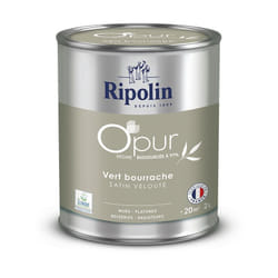 Ripolin - Peinture Couleur à base de résine biosourcée à 97% - Satin - 2L - Vert bourrache
