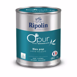 Peinture intérieure à base de résine Biosourcée à 97% - Satin - Ripolin Cette peinture intérieure Ripolin à base de résine bi ...