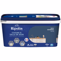 Ripolin Peinture Cuisine & Salle de Bain – Satin – Intérieur La composition de la formule Cuisine & Salle de bain assure un r ...