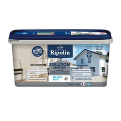 Peinture Interieure et Exterieure Solution maison - Mat - 2,5L - Blanc - Ripolin