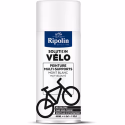 Peinture Multi-supports Solution velo - Mat Veloute - 400ML - Blanc - Ripolin Ripolin Solution Vélo est une peinture destinée ...