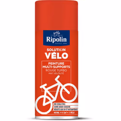 Peinture Multi-supports Solution velo - Mat Veloute - 400ML - Rouge Turbo - Ripolin Ripolin Solution Vélo est une peinture de ...