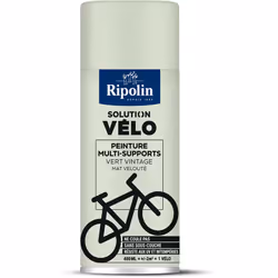 Peinture Multi-supports Solution velo - Mat Veloute - 400ML - Vert Vintage - Ripolin Ripolin Solution Vélo est une peinture d ...