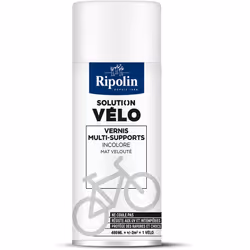 Peinture Multi-supports Solution vélo - Vernis - Mat - 400ML - Incolore - Ripolin Ripolin Solution Vélo est un vernis destiné ...