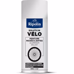 Ripolin - Peinture Multi-supports Solution velo - Roue - Brillant - 400ML - Aluminium