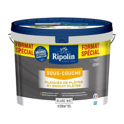 Ripolin - Peinture sous-couche plaque de platre 290380 - Blanc - Mat - 12 l