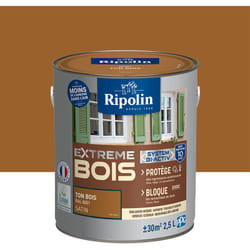 Ripolin - Peinture pour Bois Intérieur et Extérieur - Satin - 2,5L - Ton Bois Intérieur Ral 8001