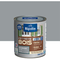 Ripolin - Peinture pour Bois Intérieur et Extérieur - Satin - 0,5L - Gris Bouleau Ral 7040